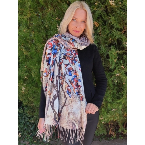 Двулицев  кашмирен шал