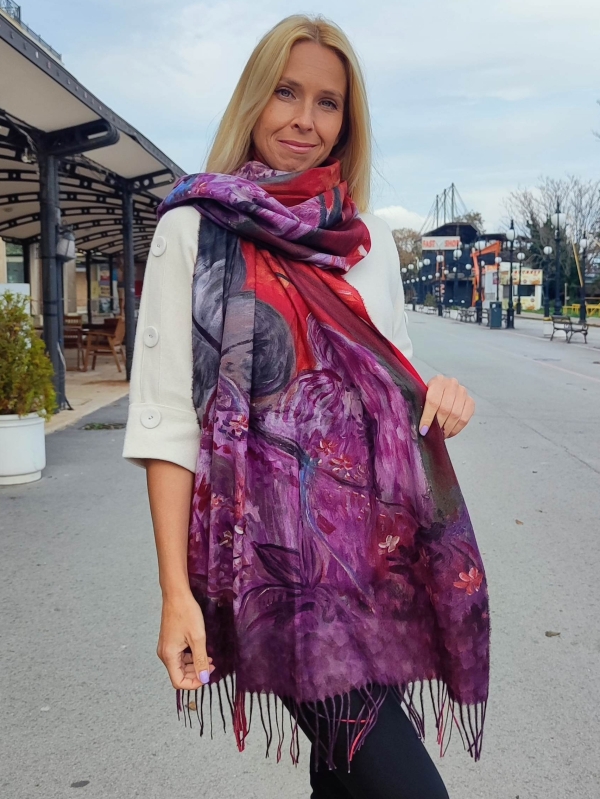 Women's cashmere scarf 