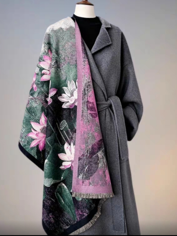 Зимен дамски шал 