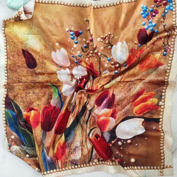 Двулицев дамски шал - кърпа