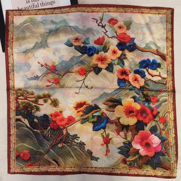 Двулицев дамски шал - кърпа