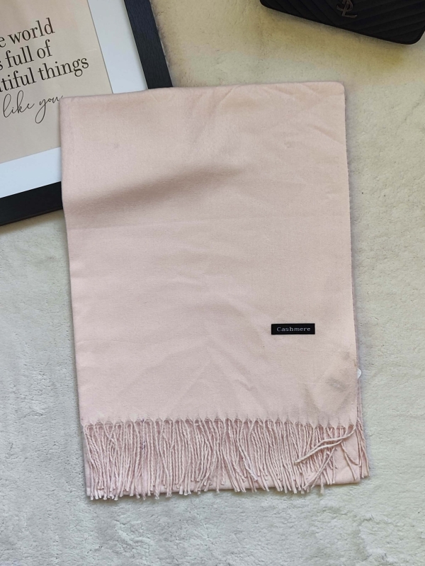 Pink cashmere scarf 