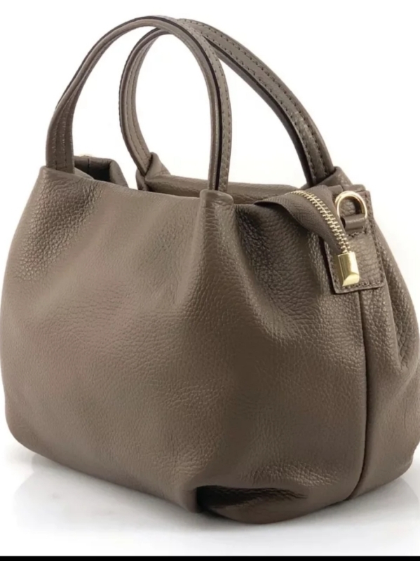 ​Италианска чанта от естествена кожа Vera Pelle | Кафява | Unique Fashion