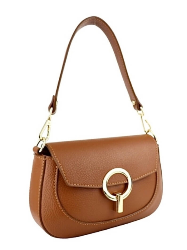 Италианска Кафява чанта Vera Pelle | Естествена кожа | Unique Fashion