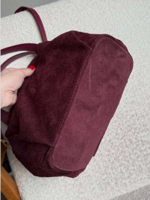 Дъно на велурена чанта широка основа 14см.