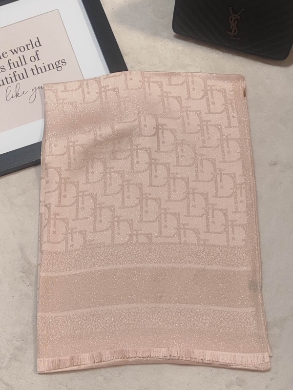 Designer scarf pink large made of cotton and viscose