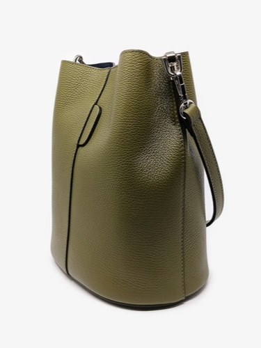 Green genuine leather handbag Vera Pelle | Unique Fashion
