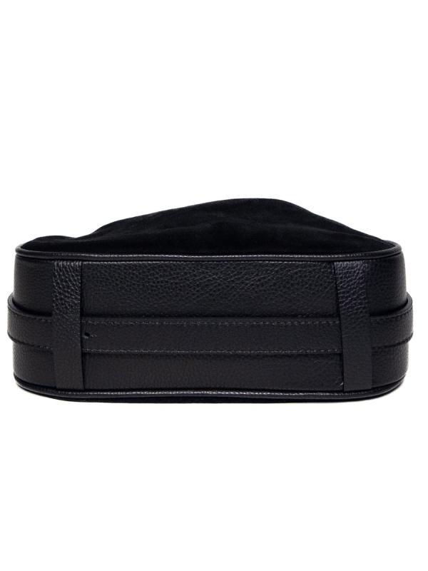 Women's handbag made of natural suede Black - Italy | UniqueFashion
