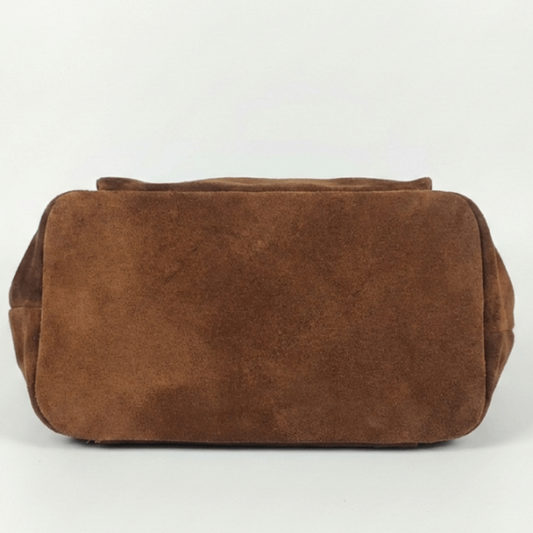 Италианска велурена чанта - дъно