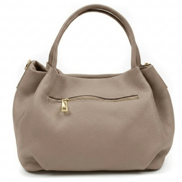 ​Italian genuine leather bag Vera Pelle | Beige | Unique Fashion