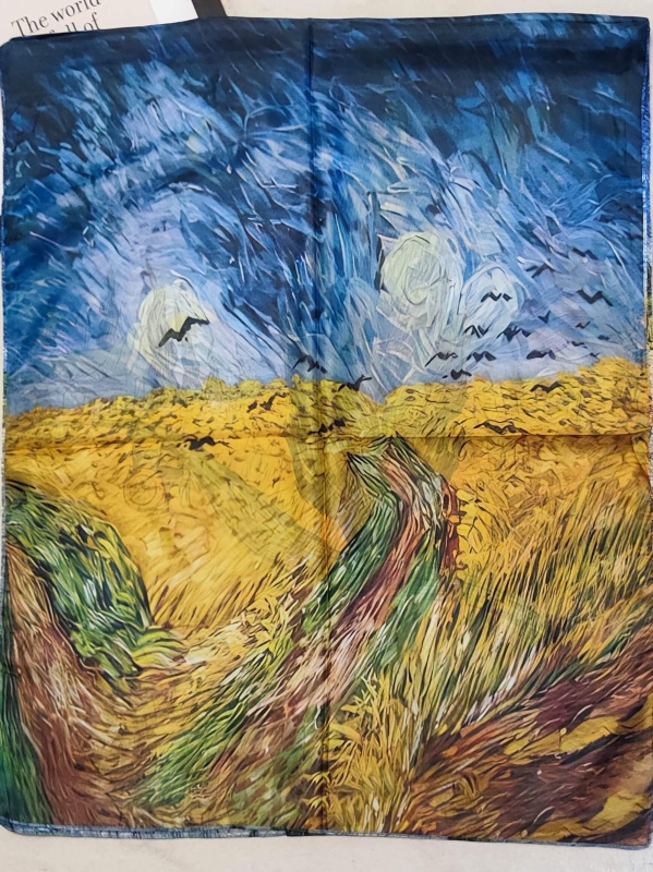 Luxurious double-faced silk scarf