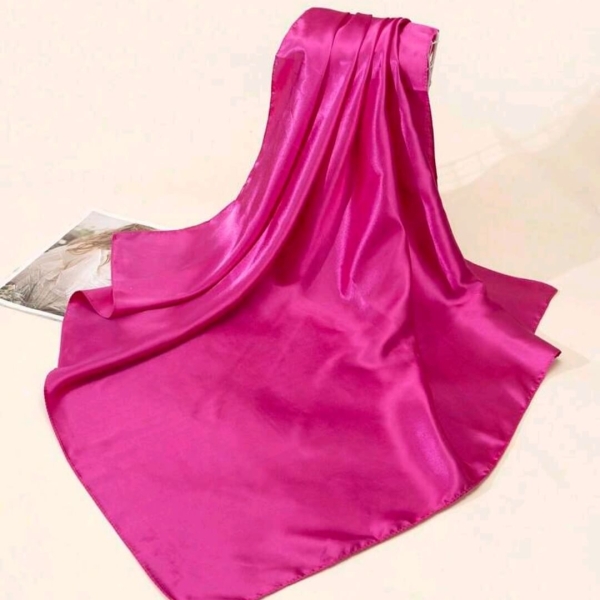 Satin viscose women's towel 70/70 cm | Unique Fashion