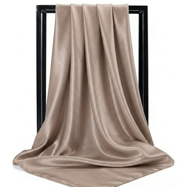 Satin viscose women's towel 70/70 cm | Unique Fashion