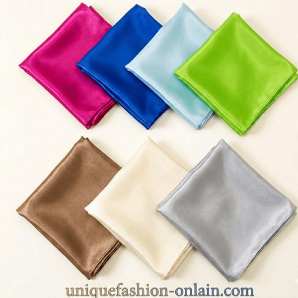 Satin viscose women's towel 70/70 cm | Unique Fashion