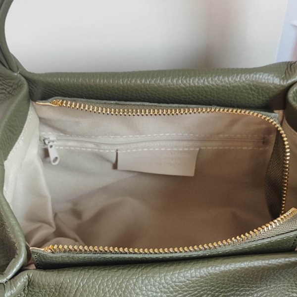 Елегантна Зелена Дамска Чанта Естествена Кожа|Среден размер | Unique Fashion