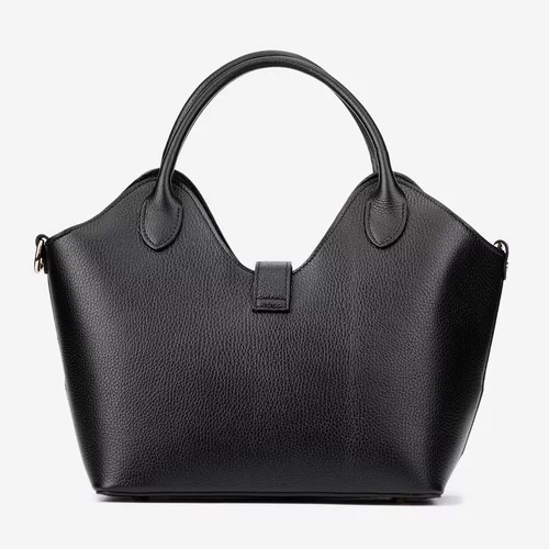 Vera Pelle genuine leather handbag with long shoulder strap