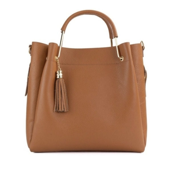 Brown Women's Bag Made of Genuine Leather - Italy | Unique Fashion