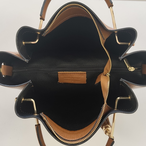 Brown Women's Bag Made of Genuine Leather - Italy | Unique Fashion