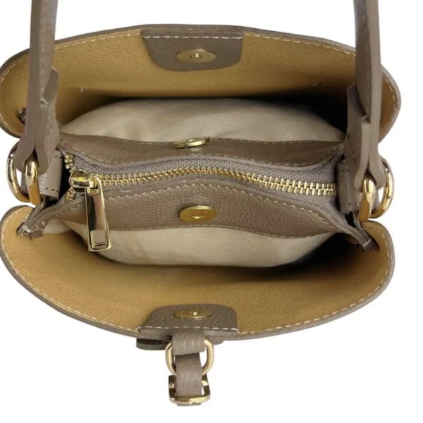 Italian women's handbag made of genuine suede and leather - 6 colors | Unique Fashion